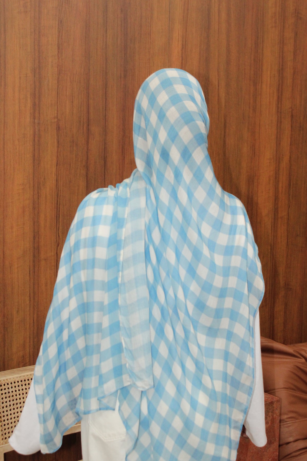 Checkered Hijab- SKY