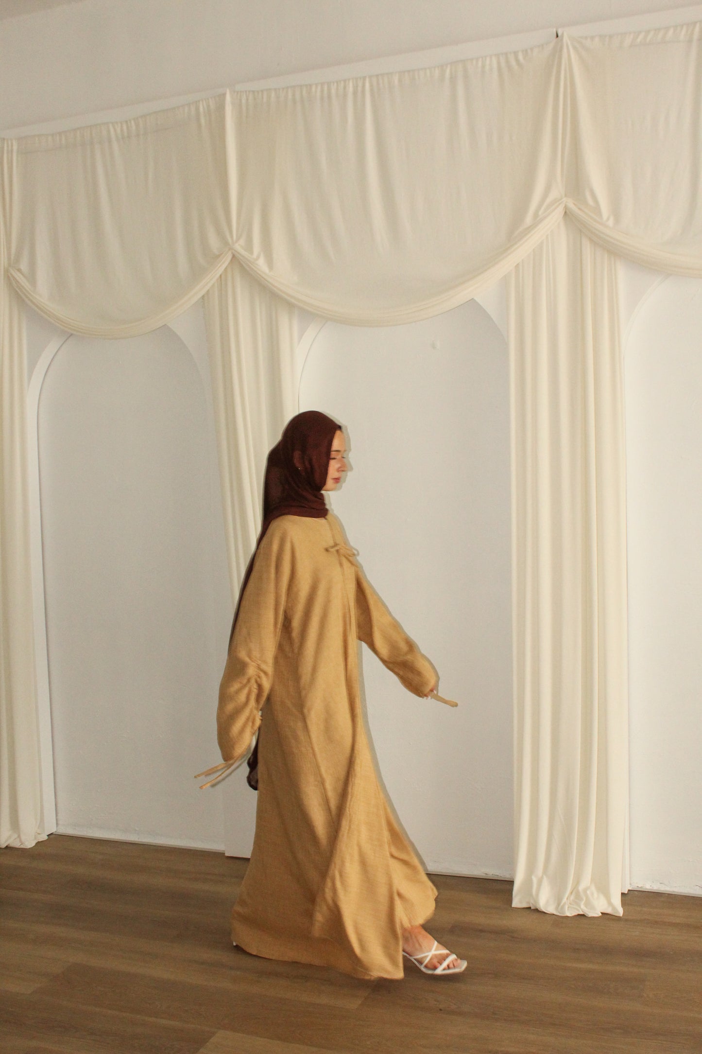 The Eman Bow Tie Abaya Set