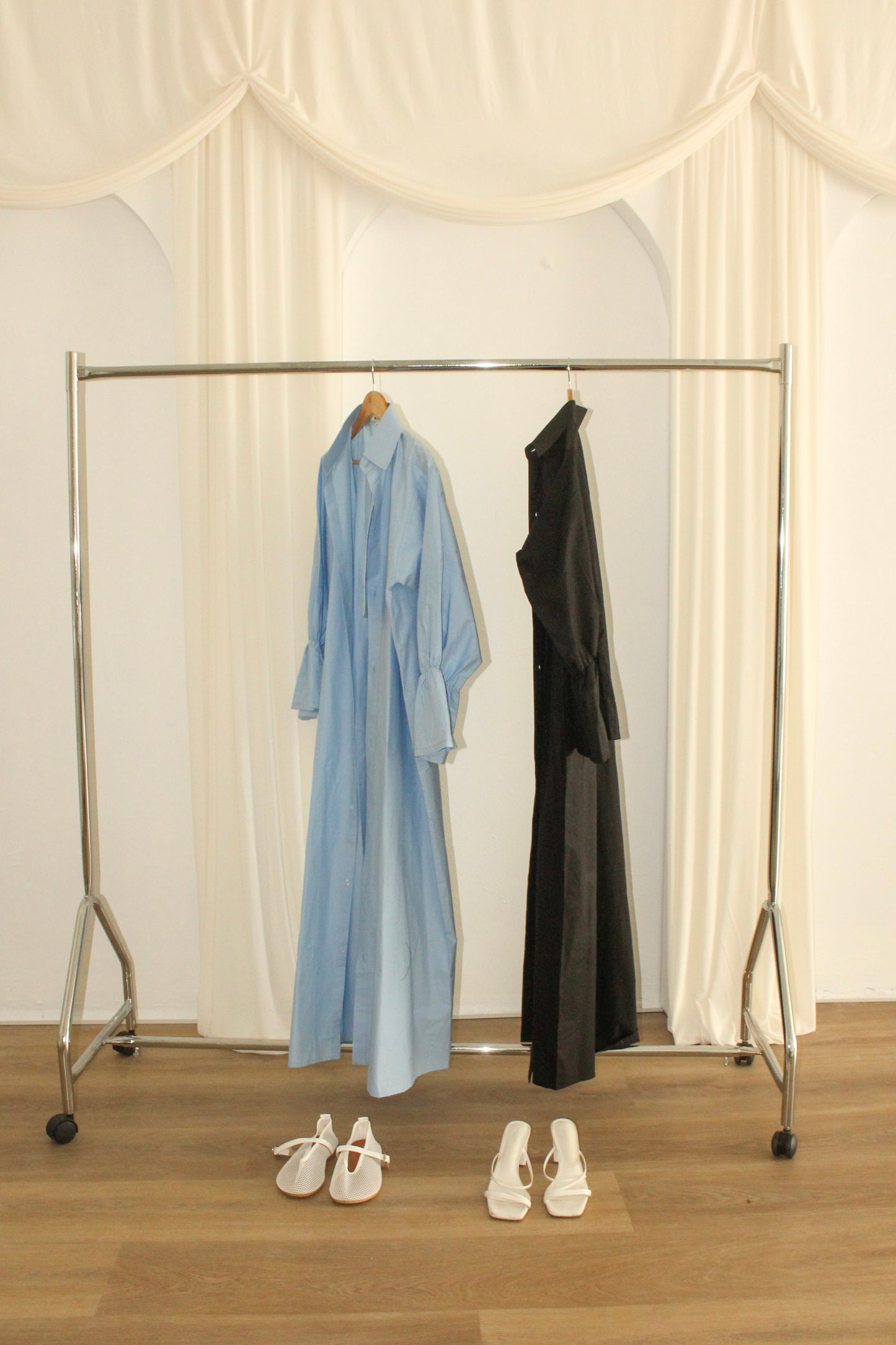 Maxi Blue Shirt Dress