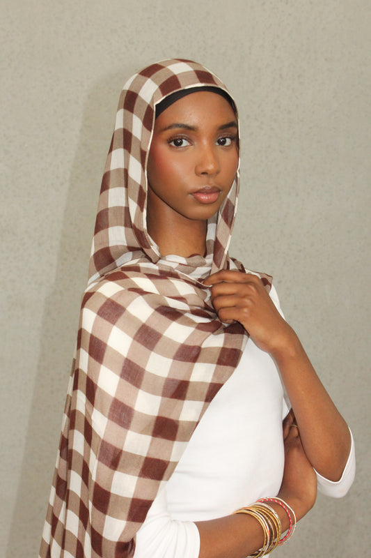 Checkered Hijab- COCOA