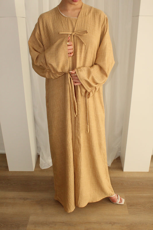 The Eman Bow Tie Abaya Set