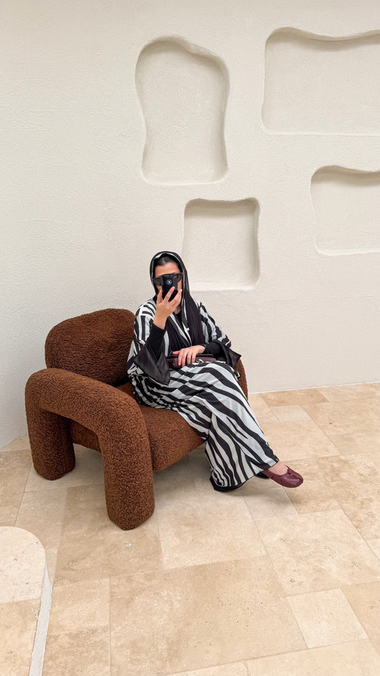 Zebra Printed Abaya